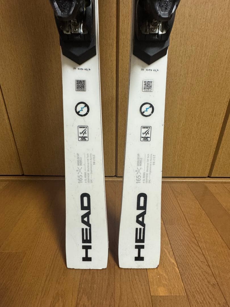 k*u様 HEAD FIS SL165センチ ST20付き　H&N選手用