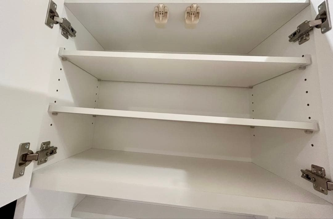 美品 ニトリ 食器棚 キッチンボード ホワイト 幅100