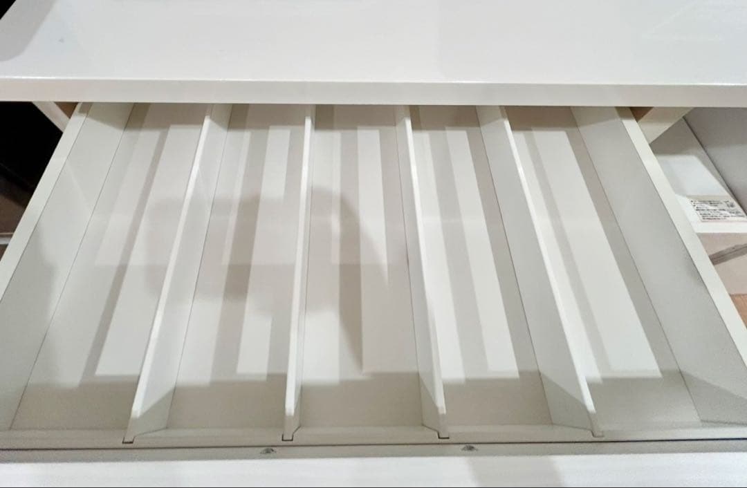 美品 ニトリ 食器棚 キッチンボード ホワイト 幅100