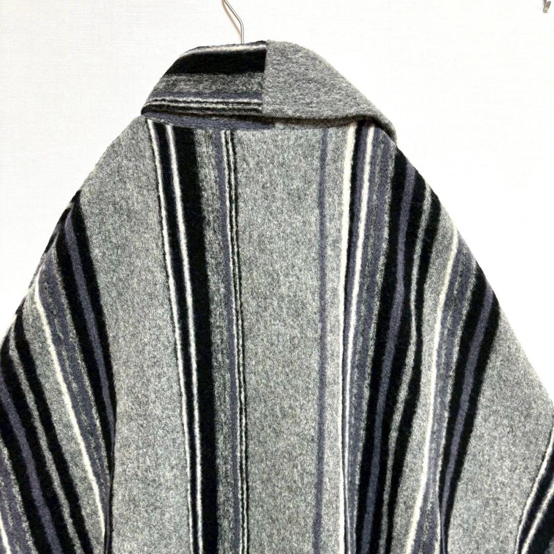 LasHabits de Dalie ポンチョ風ケープ グレー ブラック 42