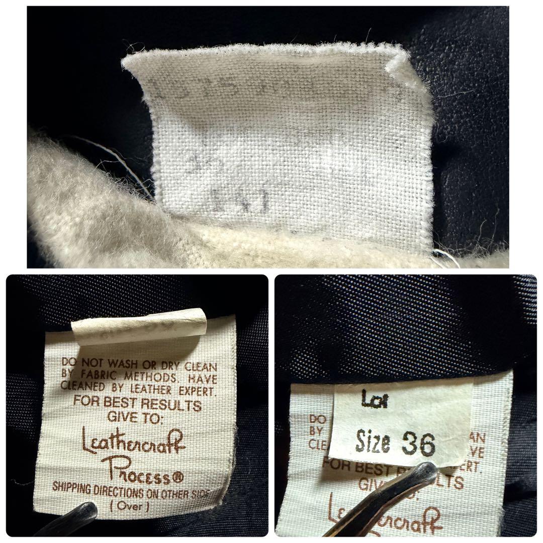 【米国製】schott ライダースジャケット 141 本革　ブラック 36