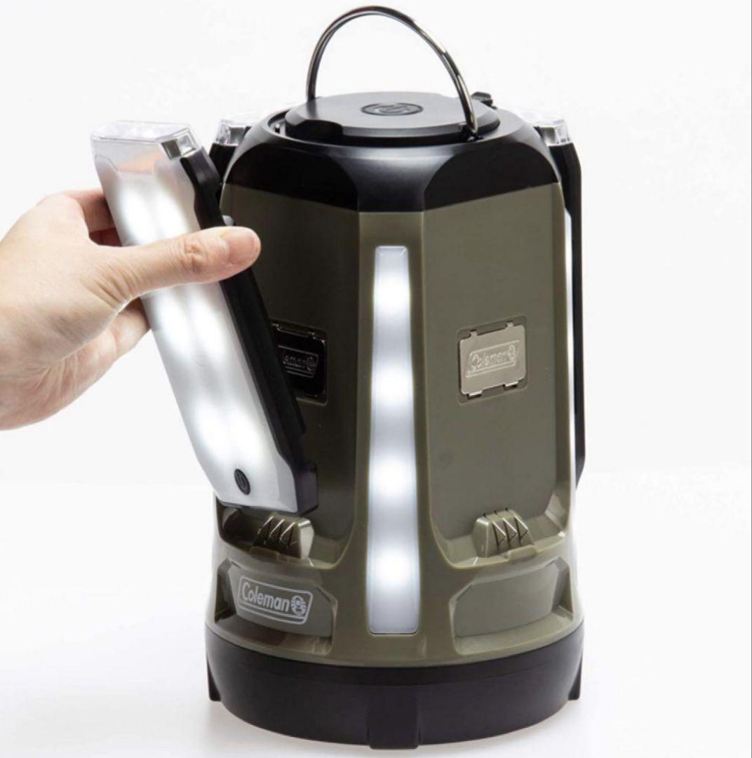 未使用　コールマン オリーブ クアッドマルチパネルランタン 単一電池24本付