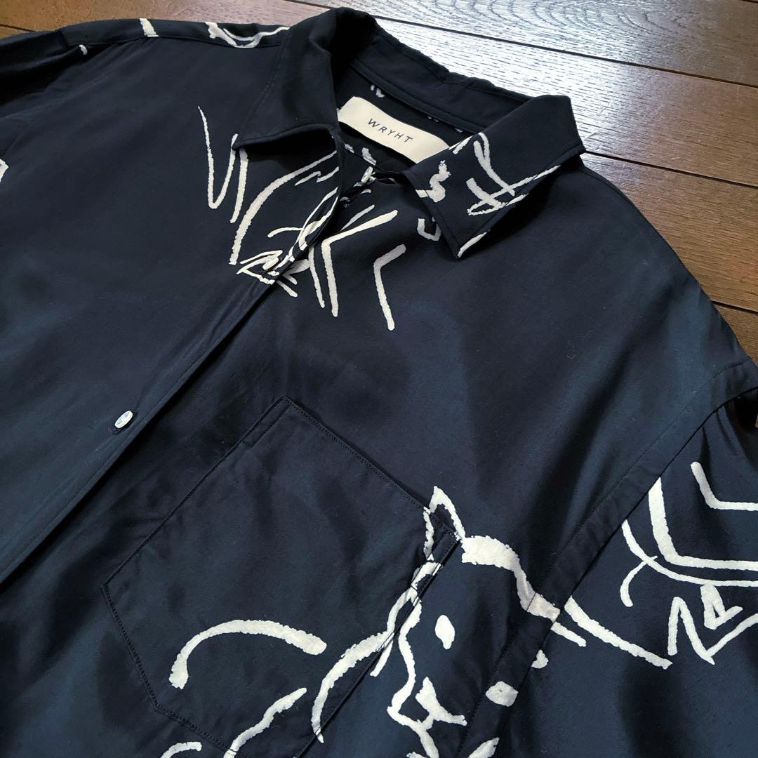 も*ち様 美品★WRYHT★ONE-PIECE COLLAR BLOUSE