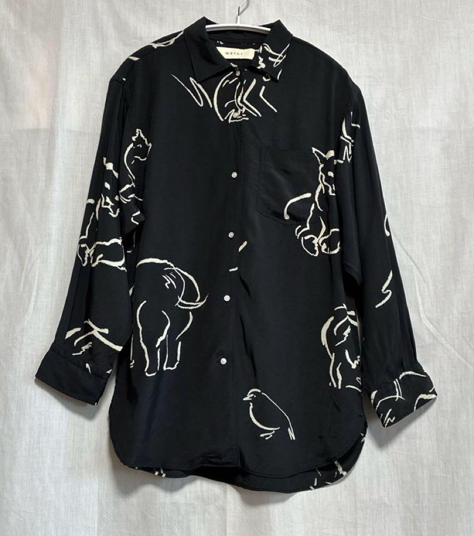 も*ち様 美品★WRYHT★ONE-PIECE COLLAR BLOUSE