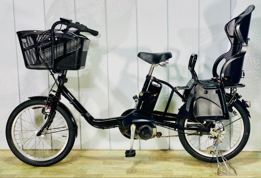 2738パナソニック8.9アンペア　3人乗り対応子供乗せ　電動アシスト自転車