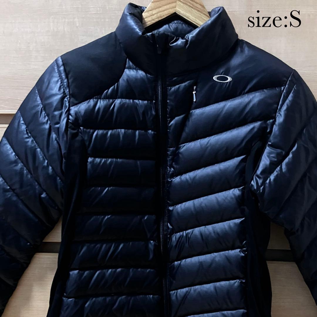 【冬物セット割】オークリーOAKLEYゴルフダウンジャケット　レディースS 黒