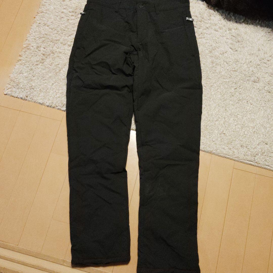 1PIU1UGUALE3 　GOLF 冬用ゴルフブラックパンツ　中綿ダウンパンツ