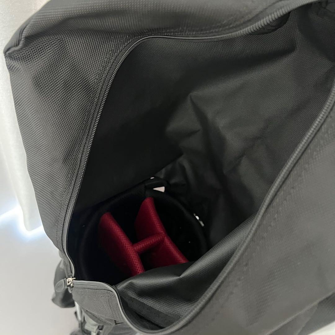 Titleist タイトリスト　キャディバッグ ゴルフ　スタンド　自立　黒　赤