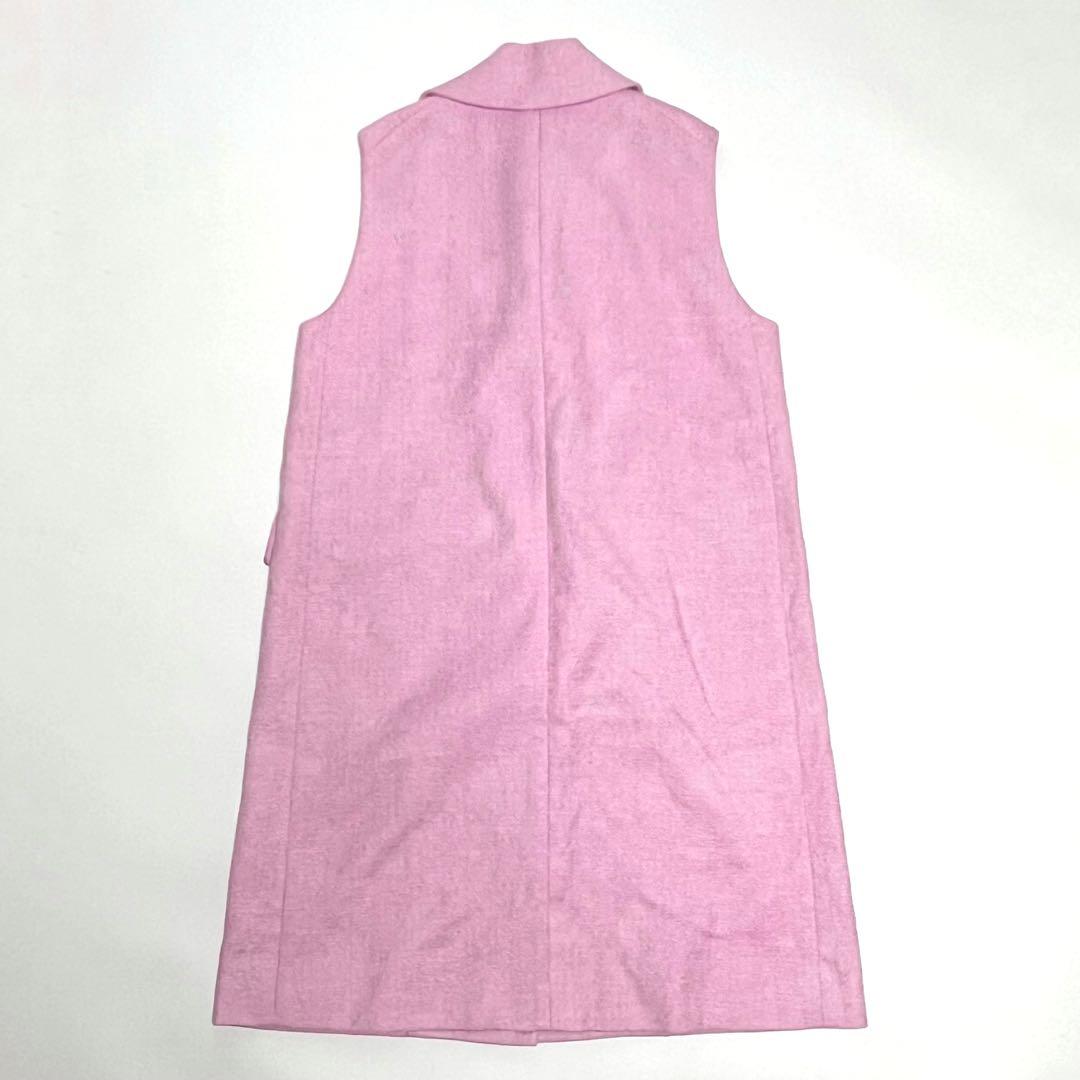 ドゥロワー　Drawer　コットンテーラードジレ　ロング　ピンク　36