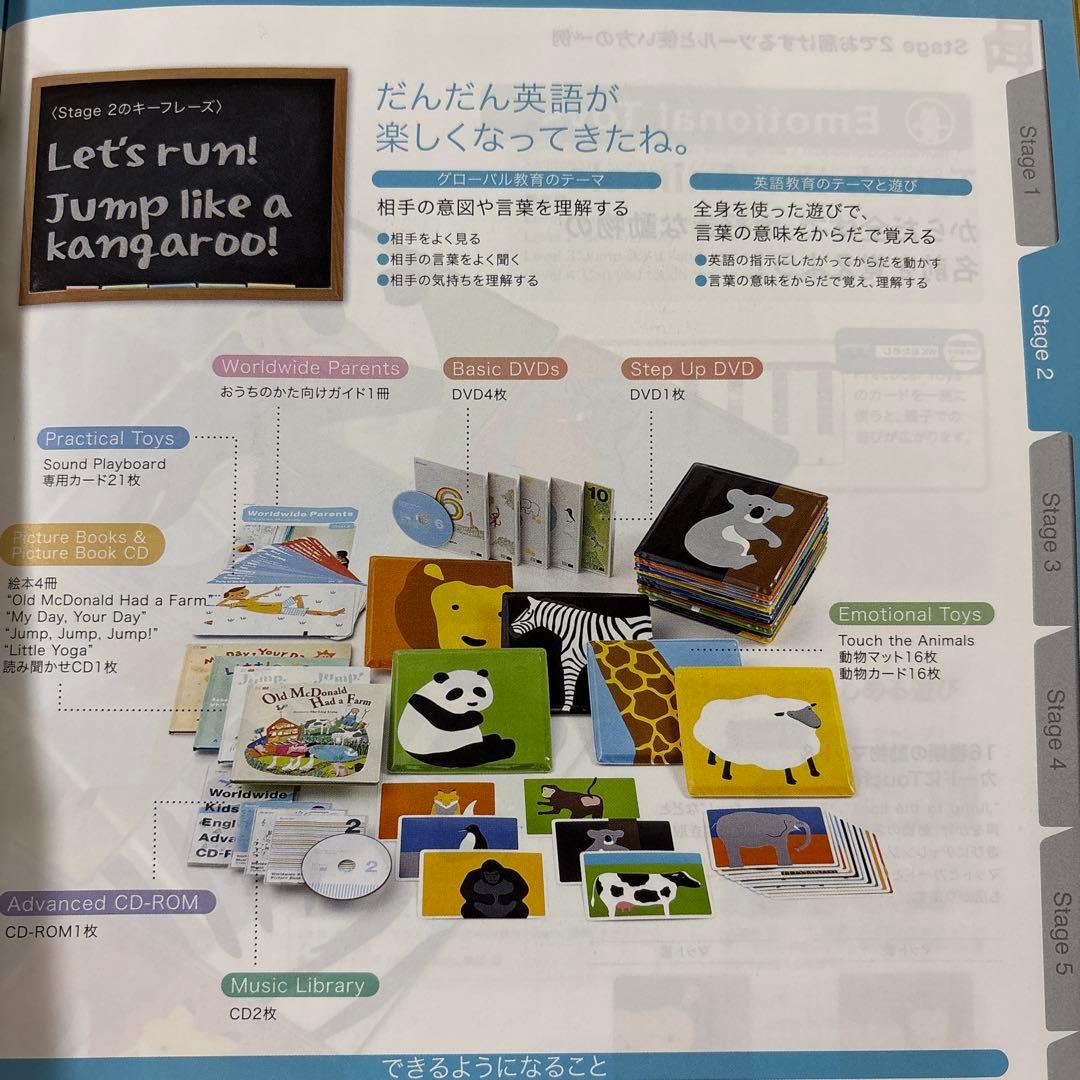 ベネッセ 乳幼児英語教材 ワールドワイドキッズイングリッシュ ステージ1〜3