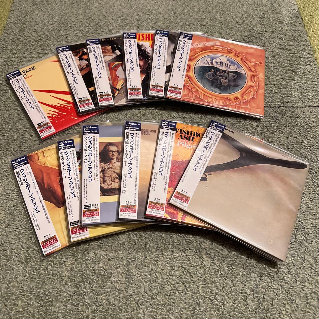 レア！！WISHBONE ASH国内紙ジャケCD12枚　特典帯、アーガスBOX付