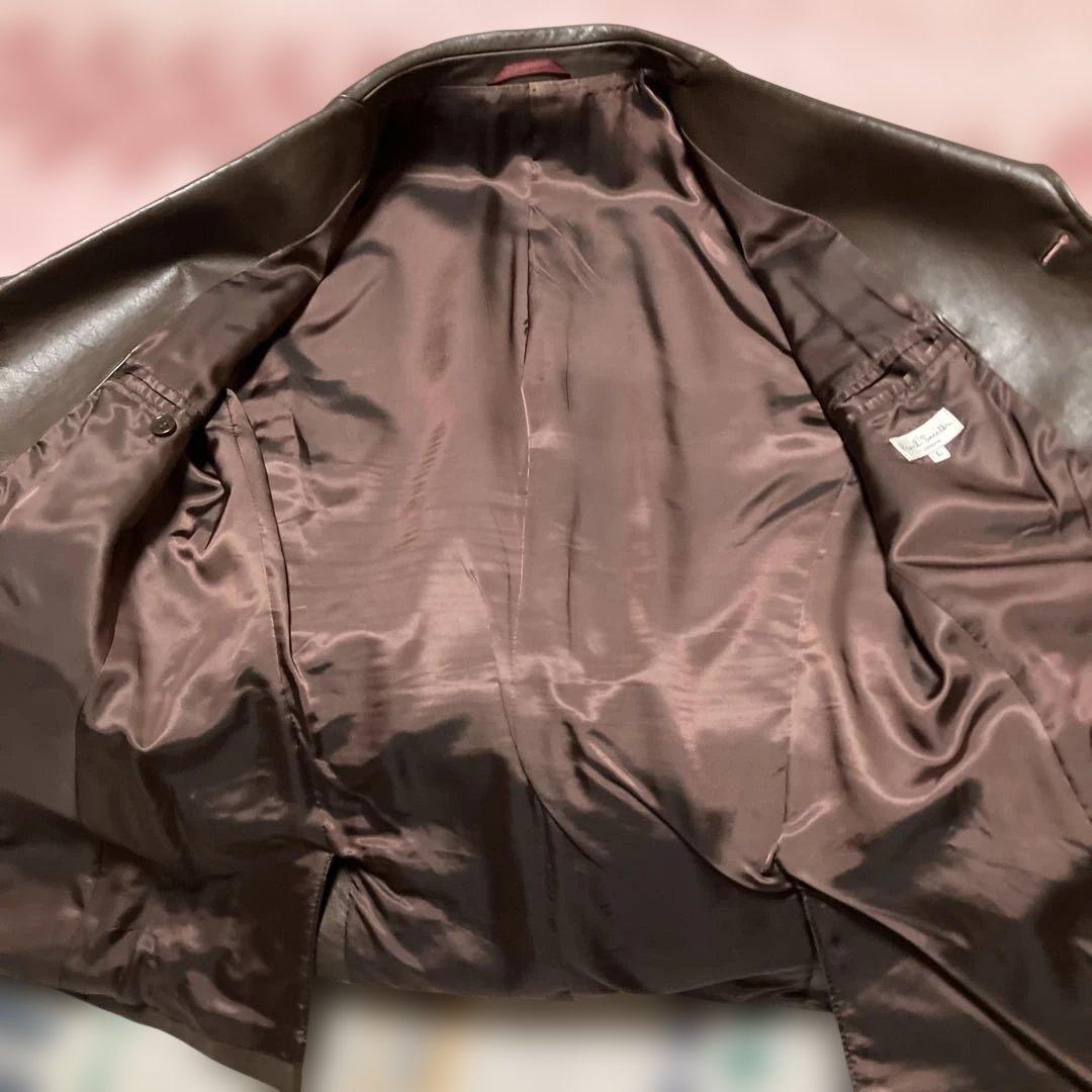 price変更Paul Smith三つボタンメンズレザージャケット