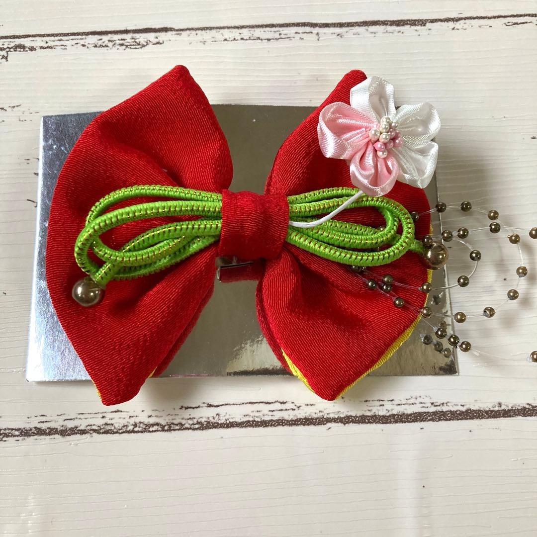 3歳　七五三　着物　被布セット　女の子　白　赤