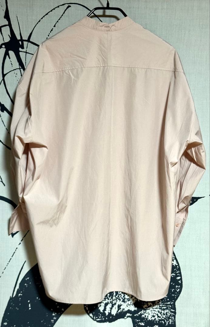 MACHATT マチャット スタンドカラーオーバーシャツ ピンク