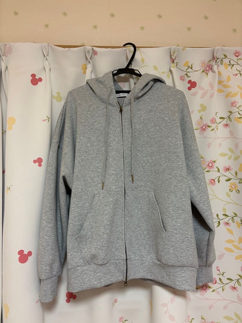 FadeダンボールZIPフーディ JEANASIS パーカー グレー