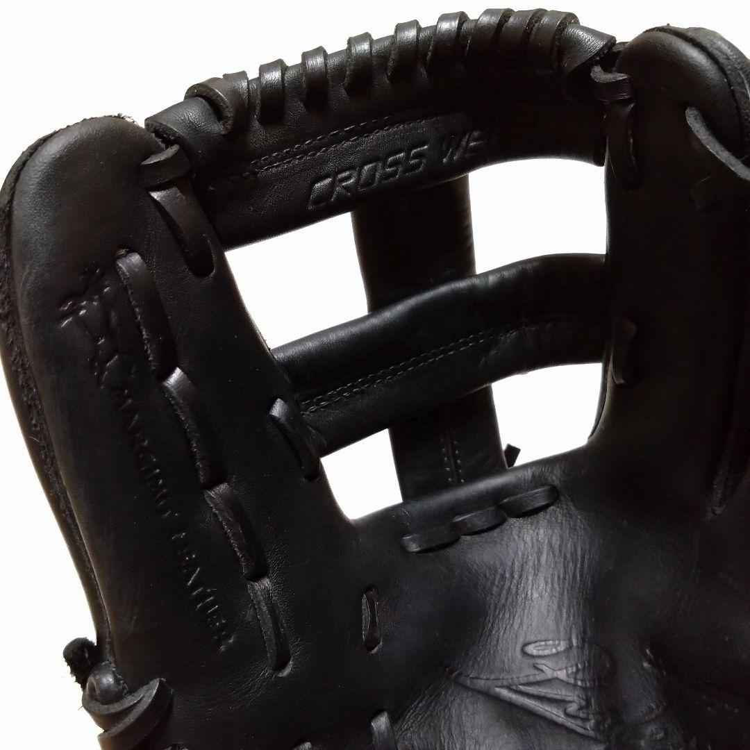 ミズノ ビューリーグ プロフェッショナル 内野用 軟式 黒 右投げ 即戦力 美品