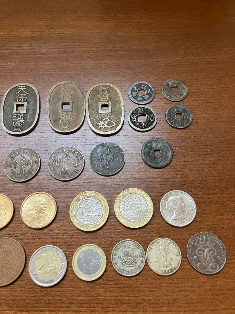古銭　まとめ　銅幣　天保通宝　外国