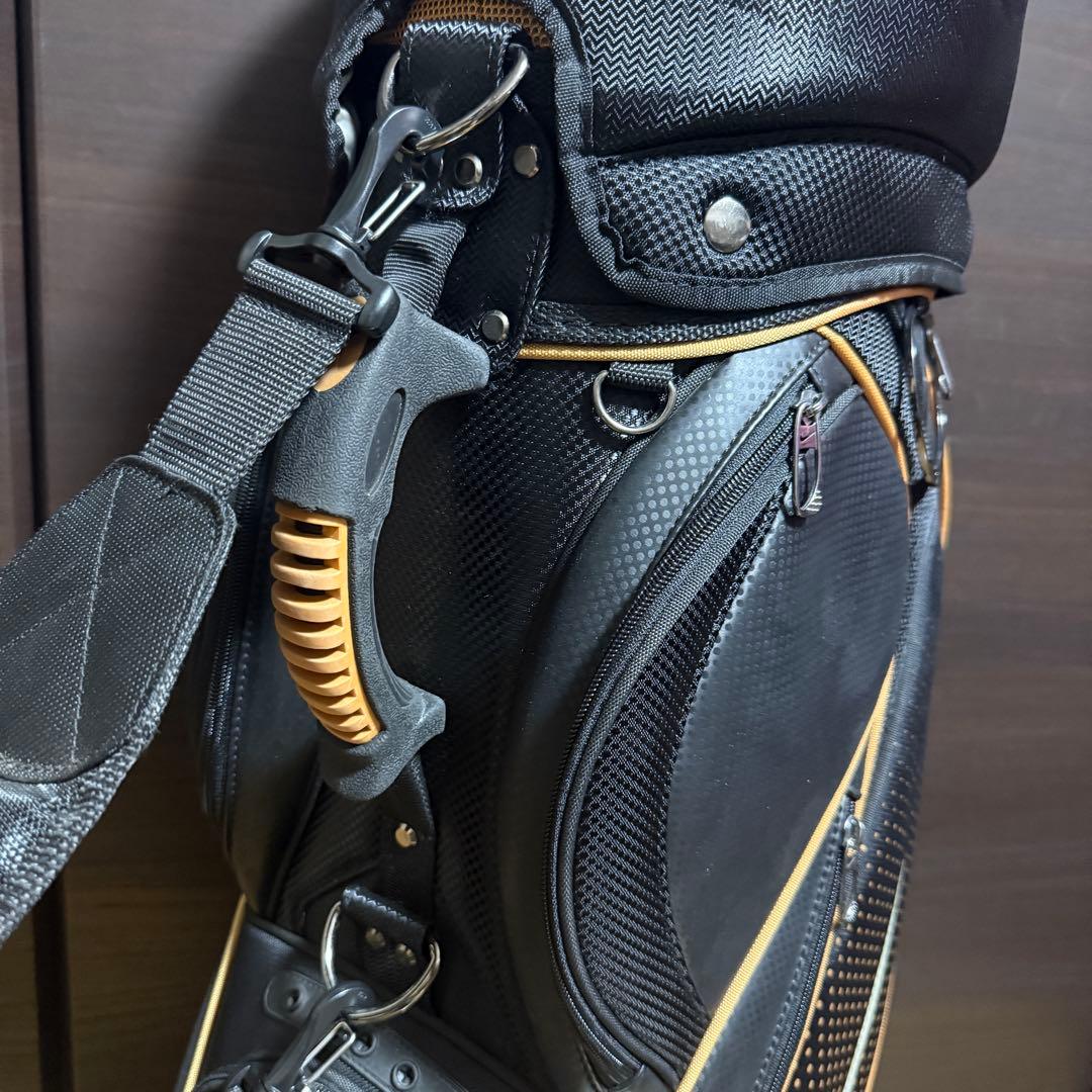 Nike Golf キャディバッグ ゴルフバッグ ブラック/オレンジ