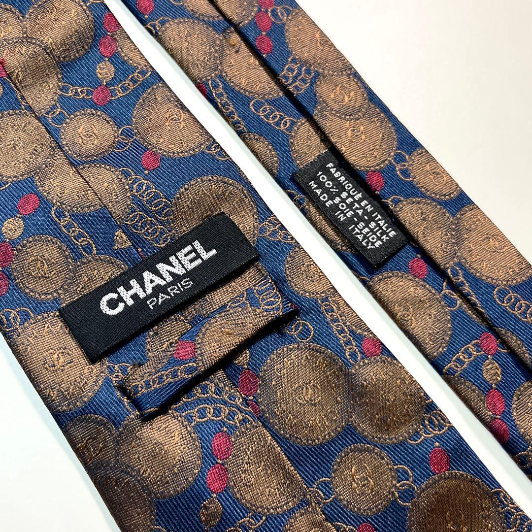希少✨美品✨ CHANEL シャネル　ネクタイ　ココマーク　ヴィンテージ　