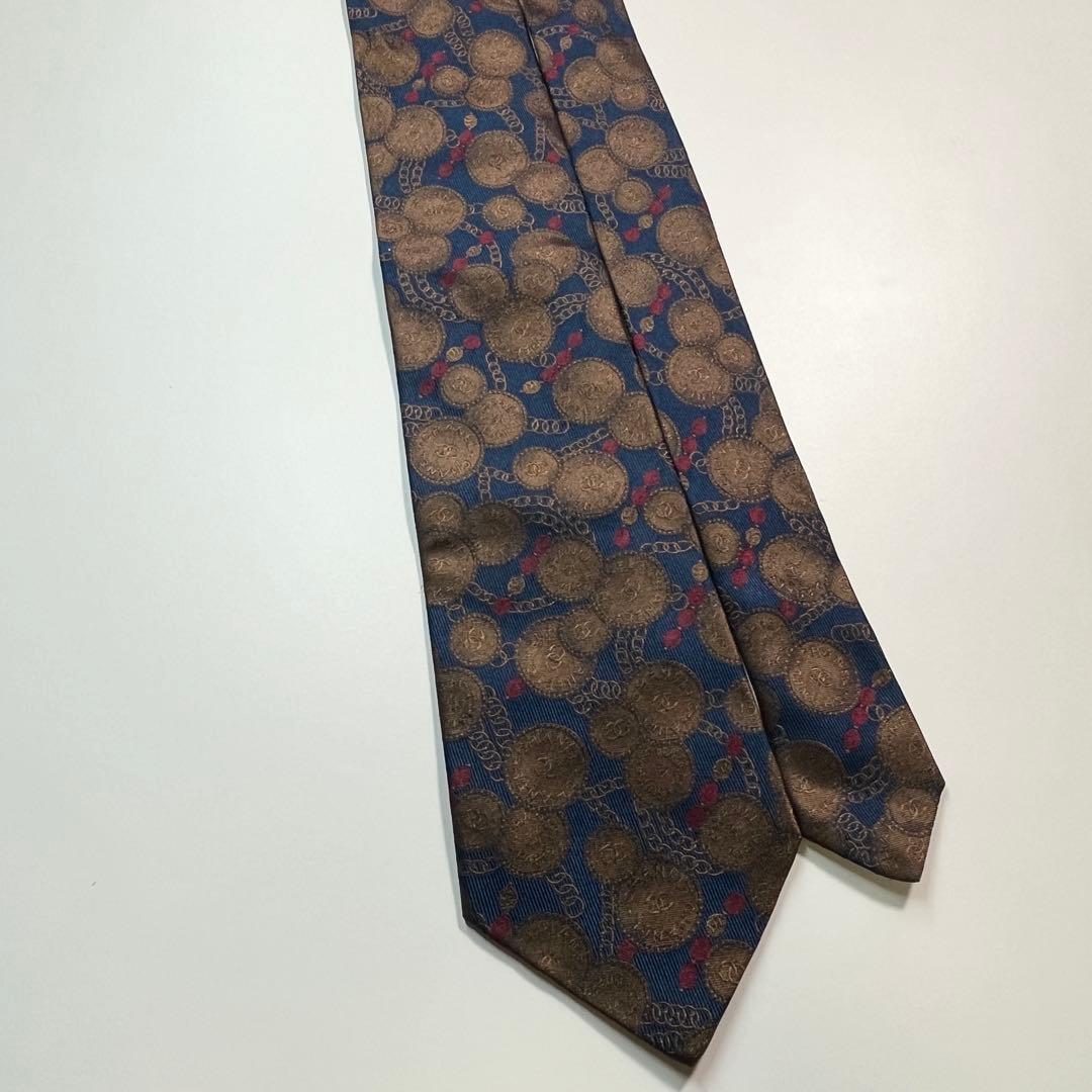 希少✨美品✨ CHANEL シャネル　ネクタイ　ココマーク　ヴィンテージ　