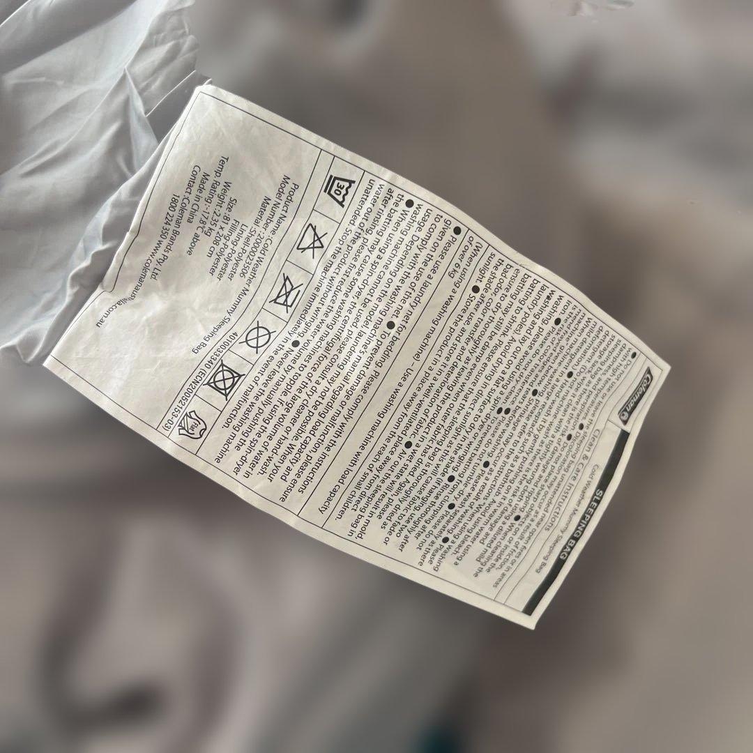 コールマンマミー型シェラフ寝袋