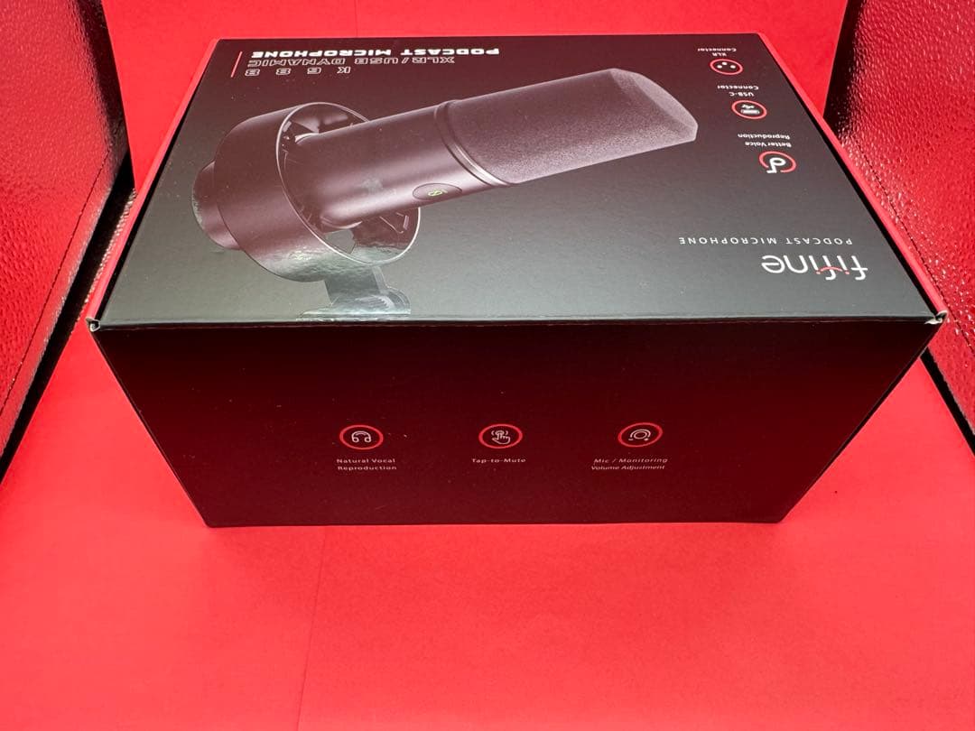 FIFINE K688 ポッドキャスト ダイナミックマイク　卓上マイクスタンド