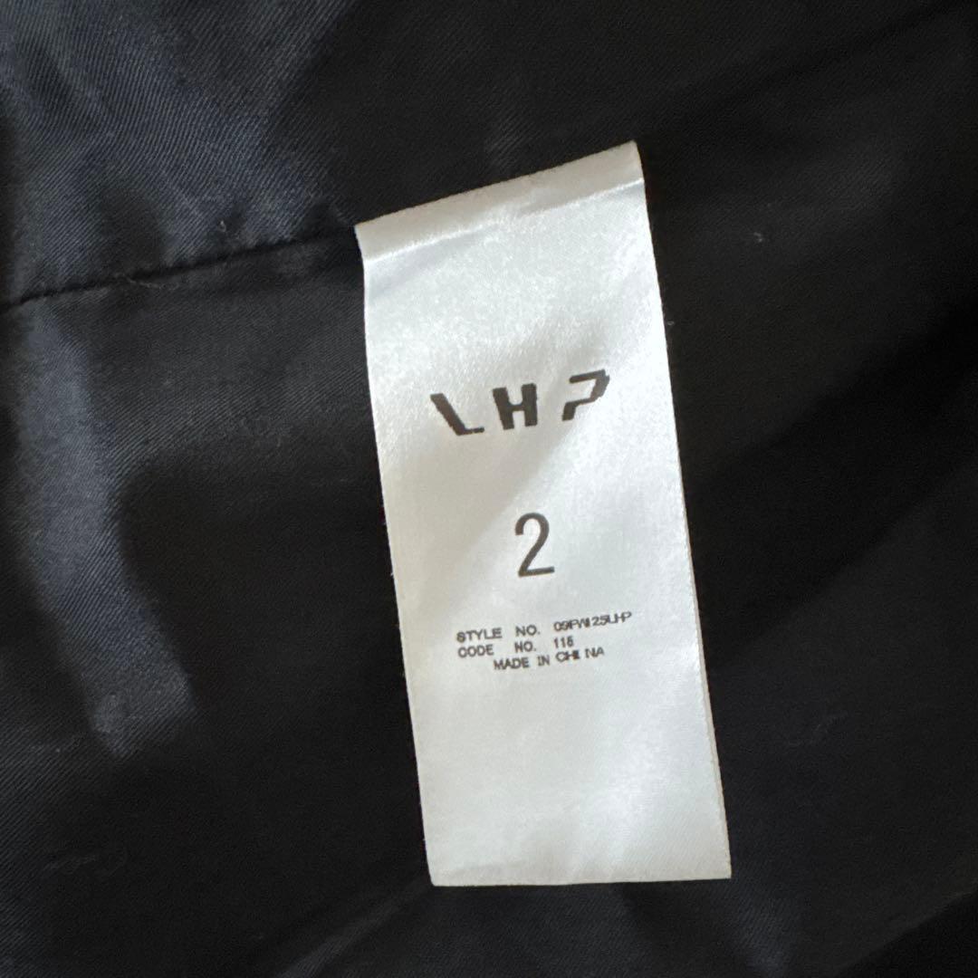 【羊革】LHP エルエイチピー レザージャケット シングルライダース 黒 2