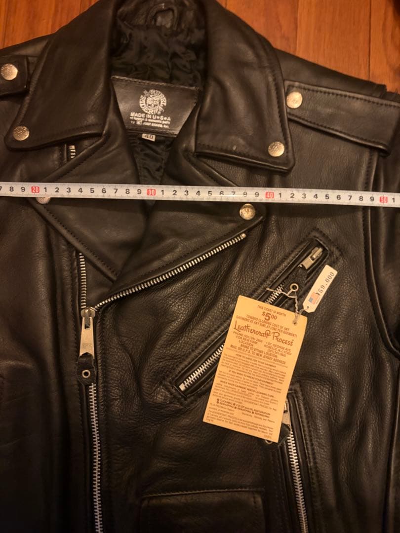 レザーダブルライダースジャケット サイズ　40 REBEL アメリカ製