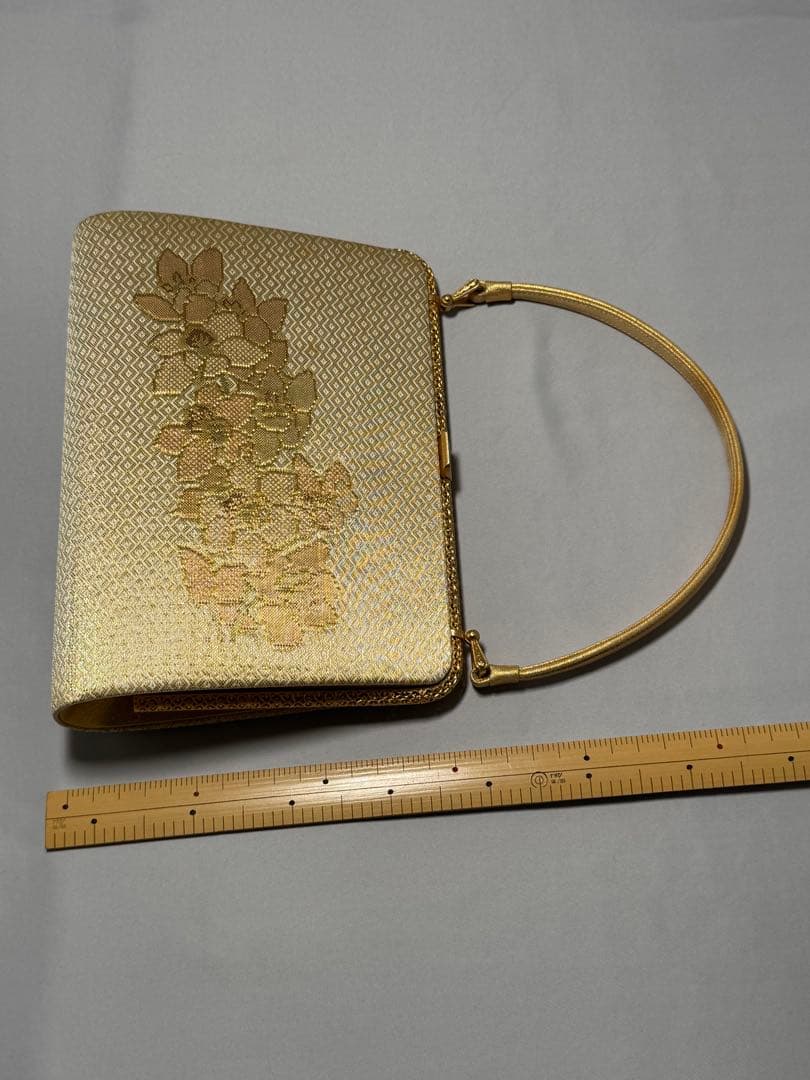 [佐賀錦] ハンドバッグ　和装バッグ　礼装　略礼装　金　留袖　訪問着　付下　無地