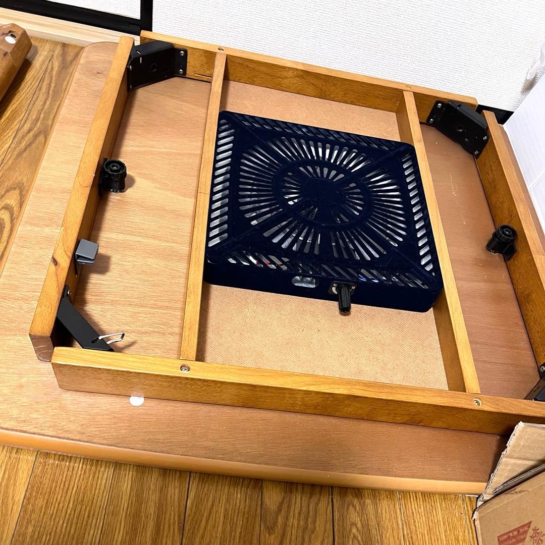 こたつ　ダイニングテーブル 75cm 高さ調整可能