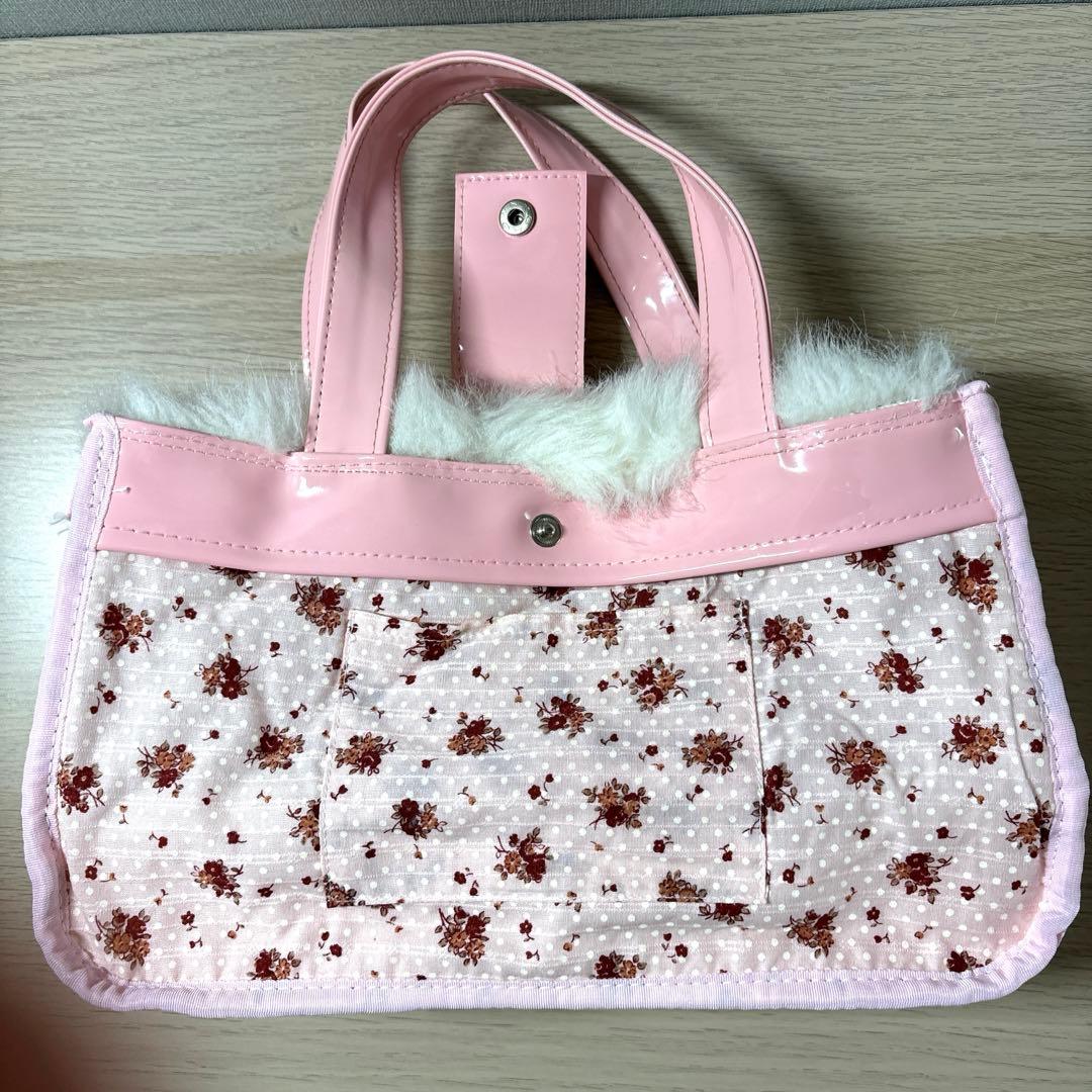 Chacott チャコット　バレエ　レッスンバッグ　キッズ　ピンク　ファー