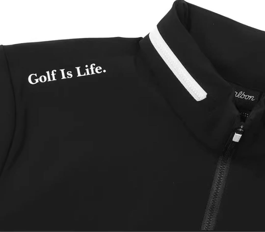 Malbon ゴルフ セットアップ 半袖ハーフジップ＋ショートパンツ