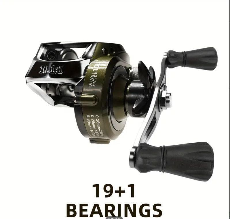 0214【最強】世界第二位の高速巻き上げベイトリール! ゴーストホーン グリーン