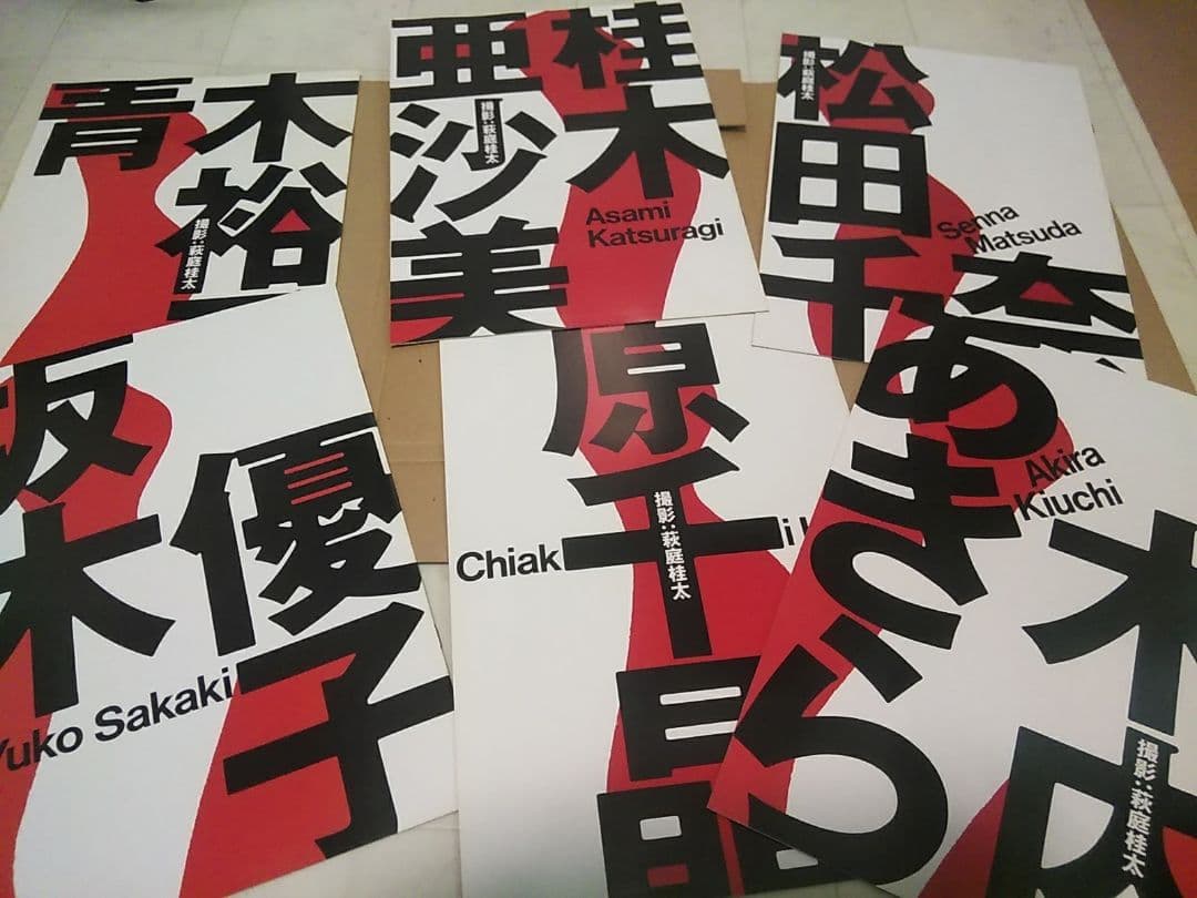 原寸美女図鑑ポスターブック 青木裕子、原千晶、坂木優子、桂木亜沙美、松田千奈