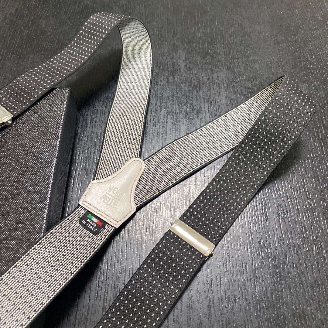 【 そこ出品です 】 UNITED ARROWSピンドット サスペンダー