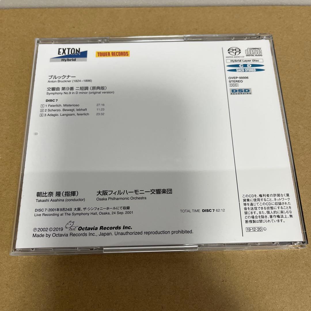 朝比奈隆　最後のブルックナー　CD7枚組