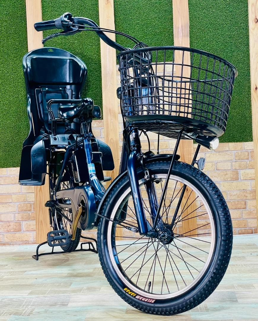 ネイビー 王様 ギュットアニーズ子供乗せ電動アシスト自転車 H3647