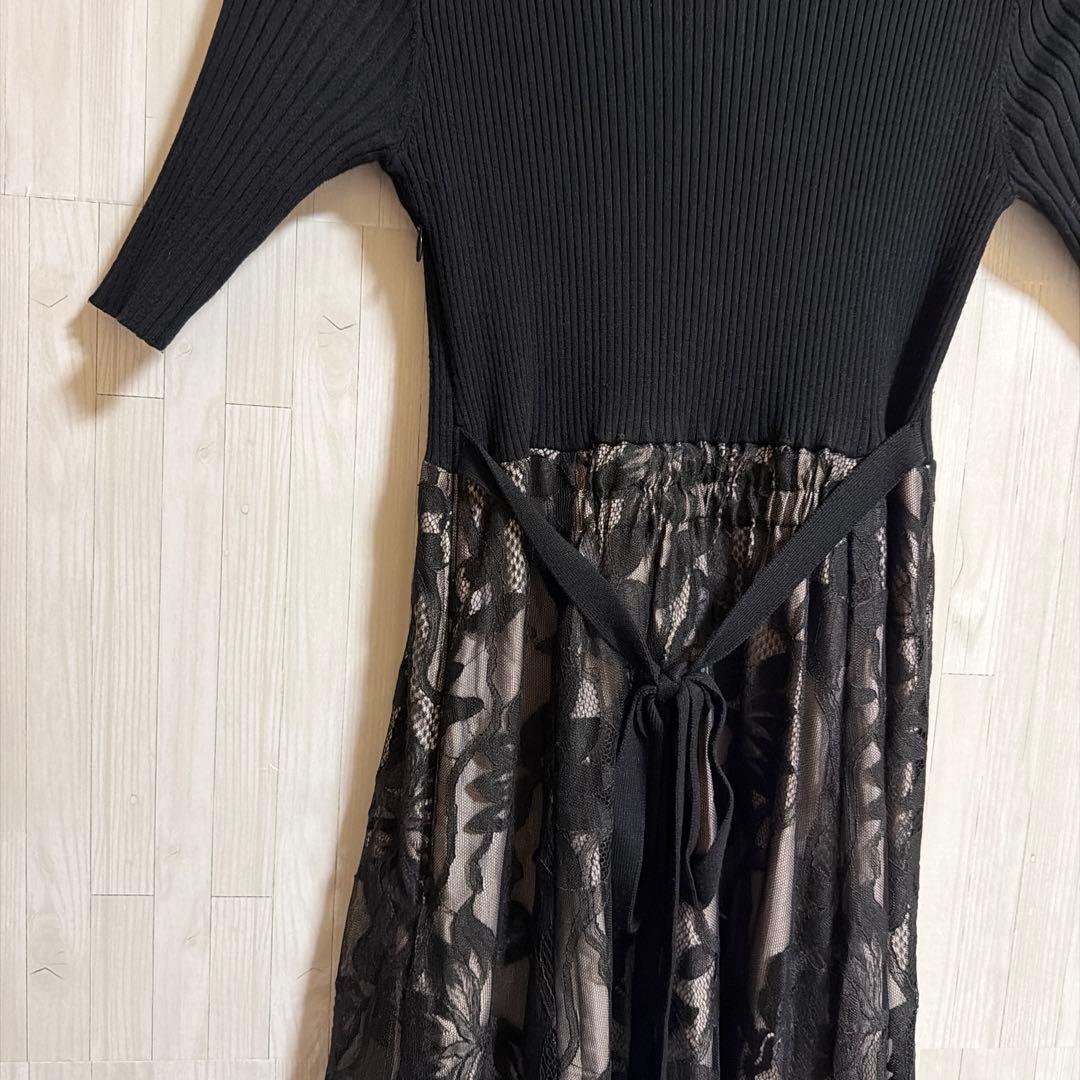 美品　Rirandture レースドッキングワンピース　サイズ2