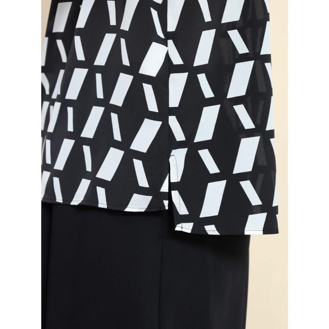 ヤマダヤ新品　FENNEL ジオメトリックボリュームスリーブブラウス