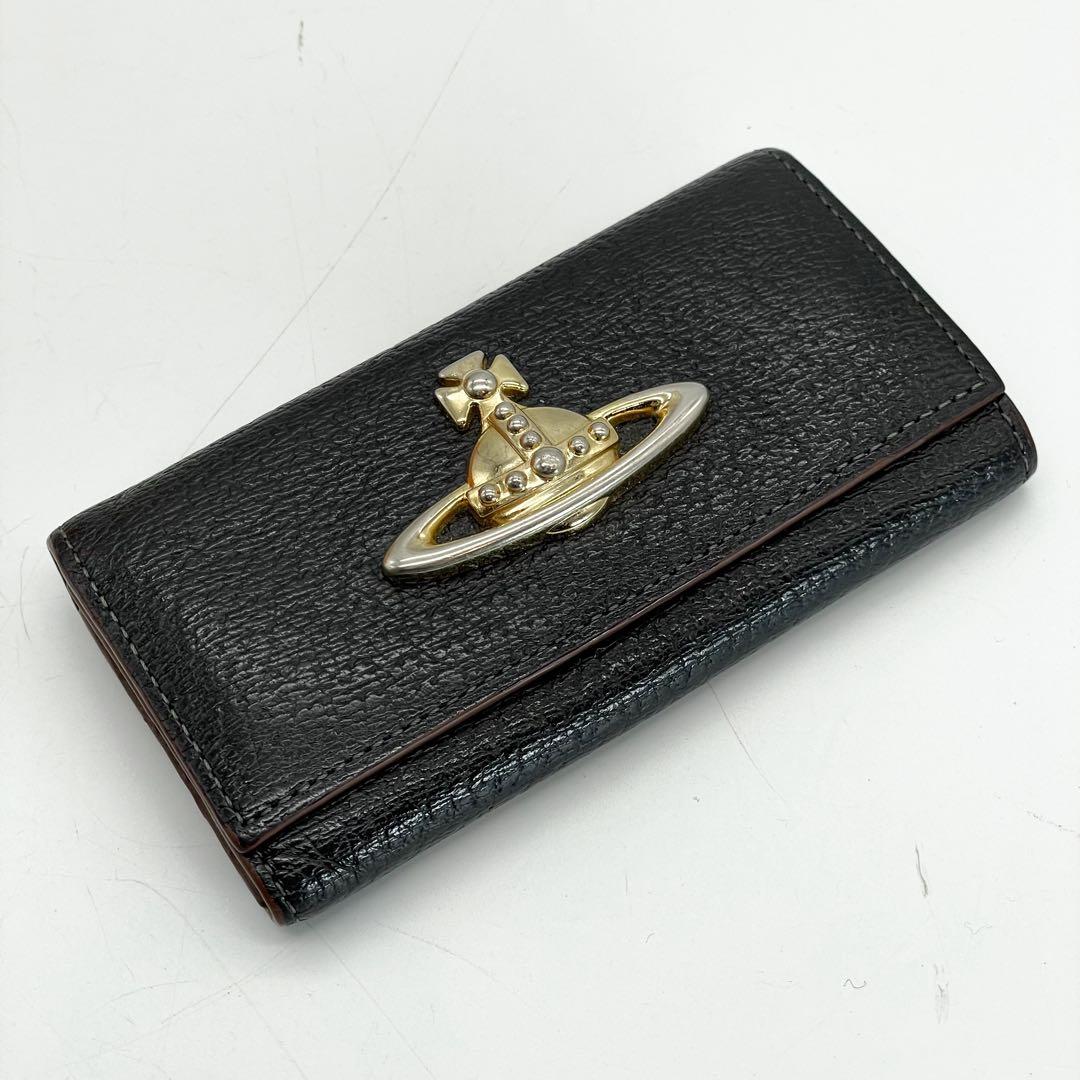 ヴィヴィアンウエストウッド　キーケース 4連 ブラック コンパクト