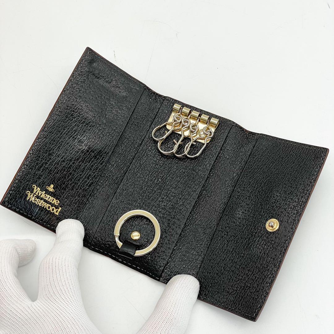ヴィヴィアンウエストウッド　キーケース 4連 ブラック コンパクト