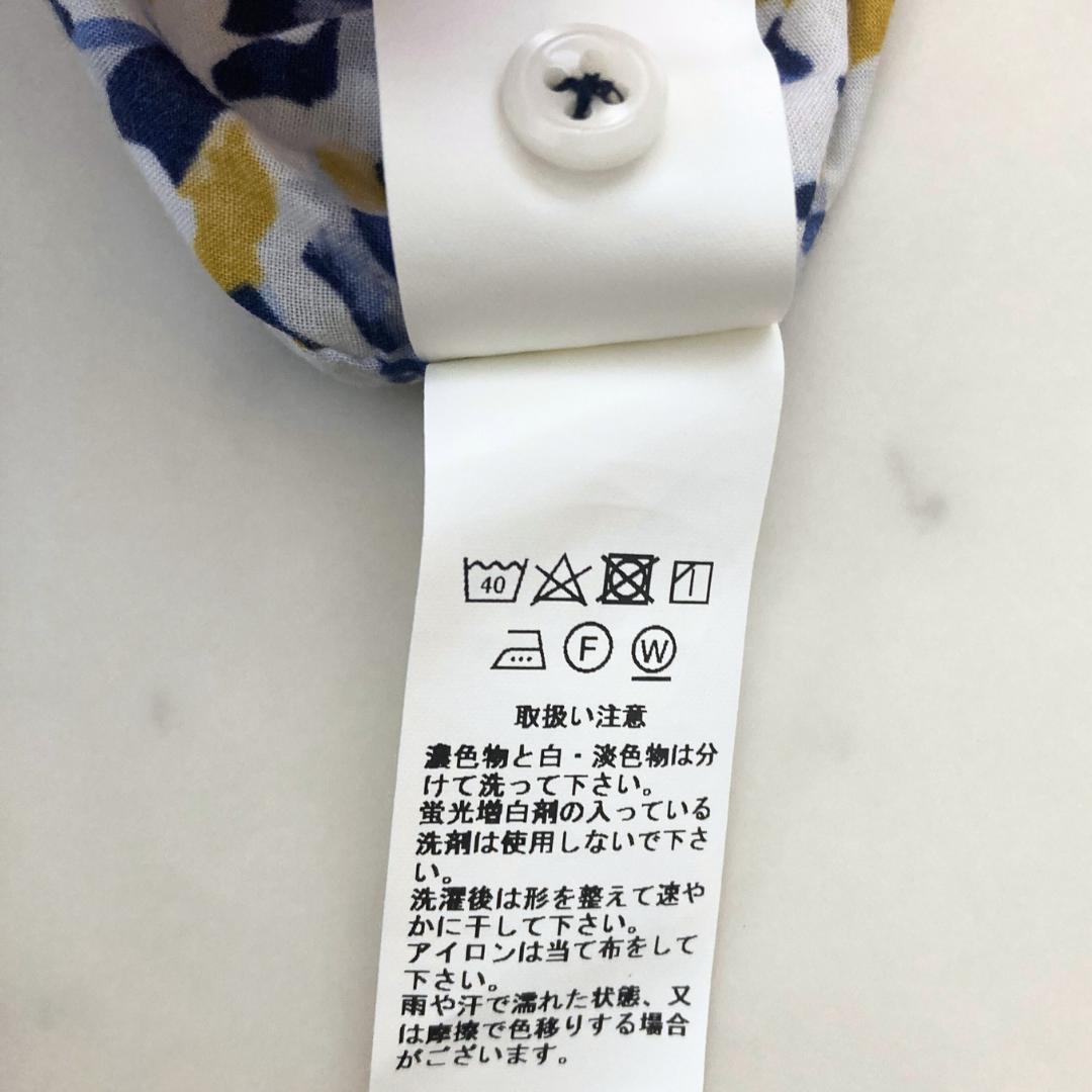 美品　グランマママドーター　幾何柄プリントプルオーバーブラウス