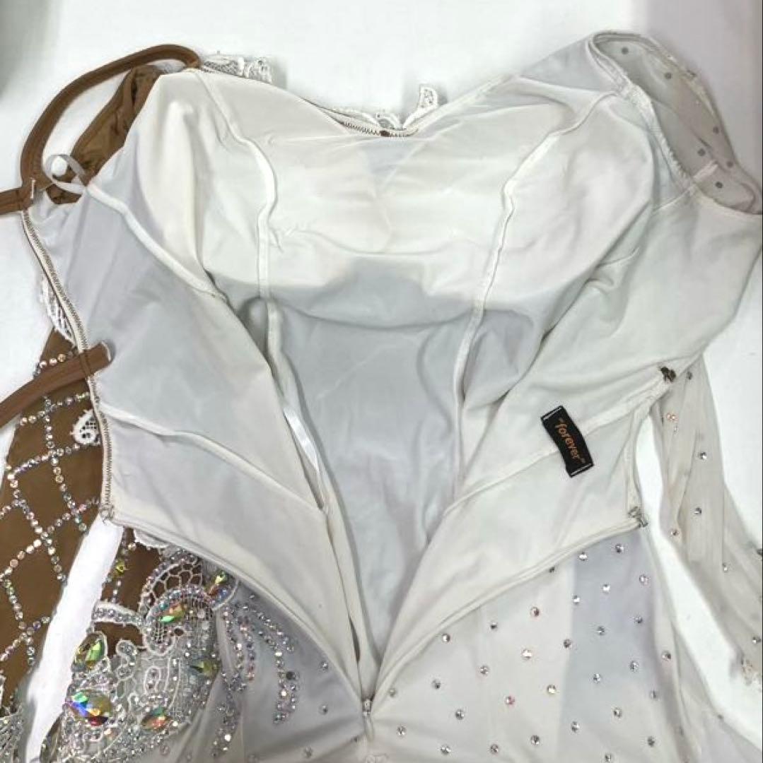 ☆新品☆社交ダンス　モダンドレス　スタンダードドレス　ラインストーン　サイズM