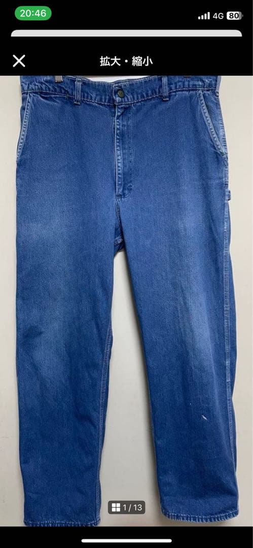 雰囲気抜群！USA製OshKosh 70s ペインターパンツ42TALON