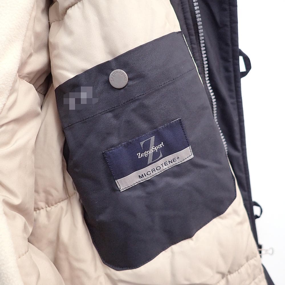 ★783 ゼニアスポーツ 中綿 ウィンタージャケット XS ネーム入り ネイビー