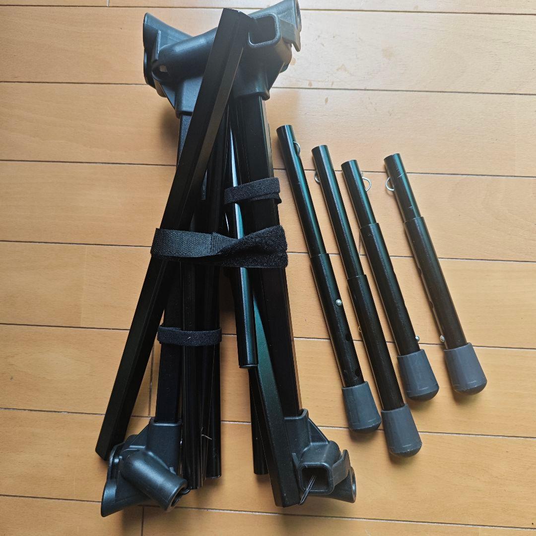 アウトドアチェアとフットレストのセット出品