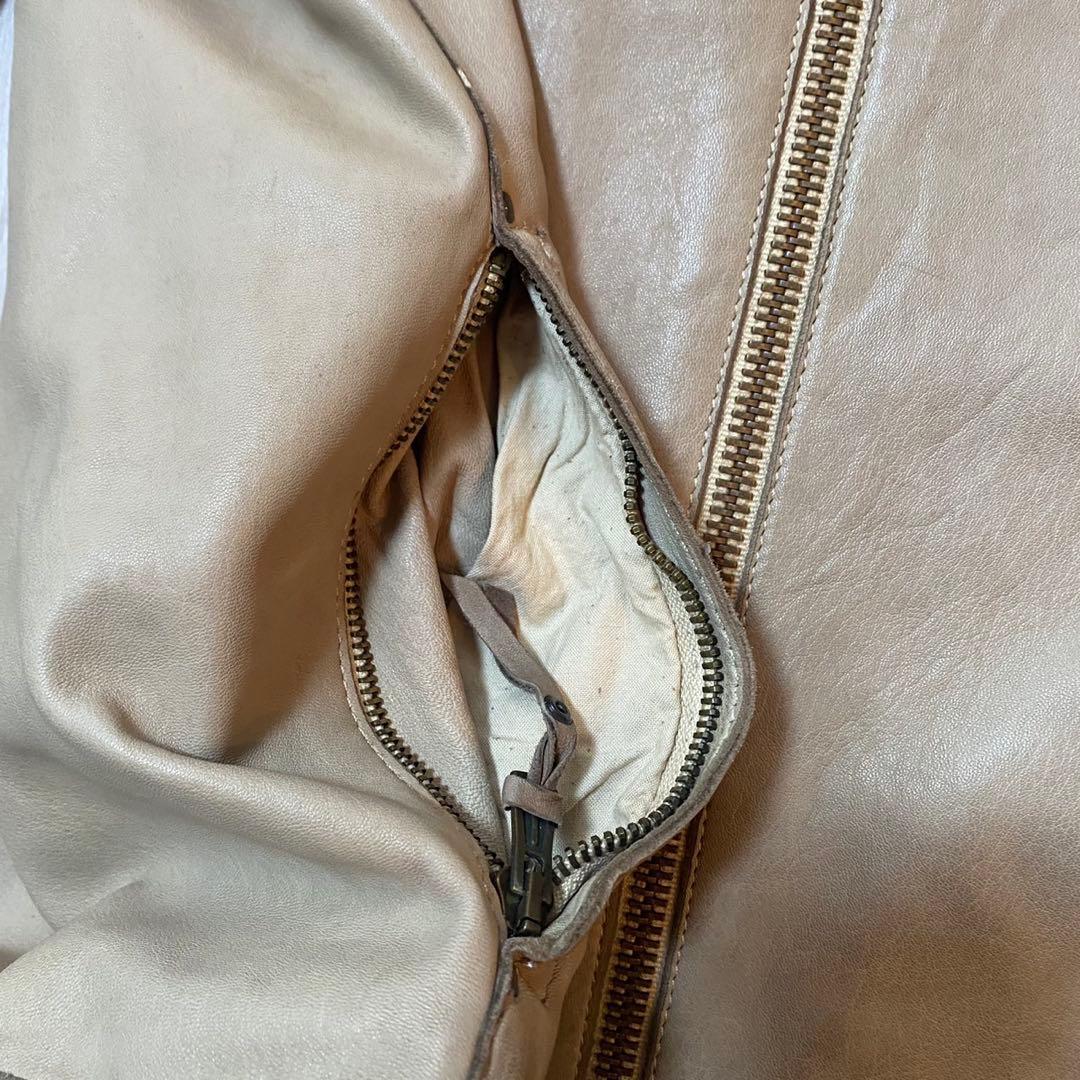 PREVIEW フェード　USED加工　レザー　ジャケット　ライダース