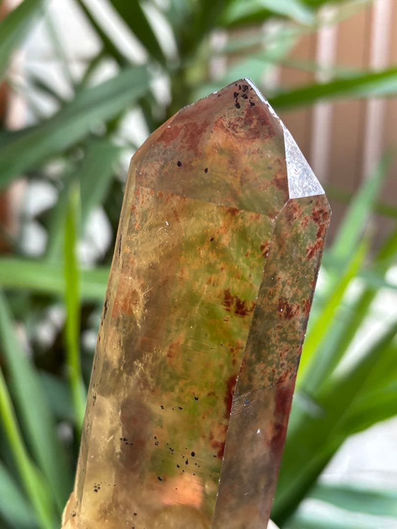 天然シトリン　クラスター　スモーキーシトリン　ゼウス　ファントム　566g