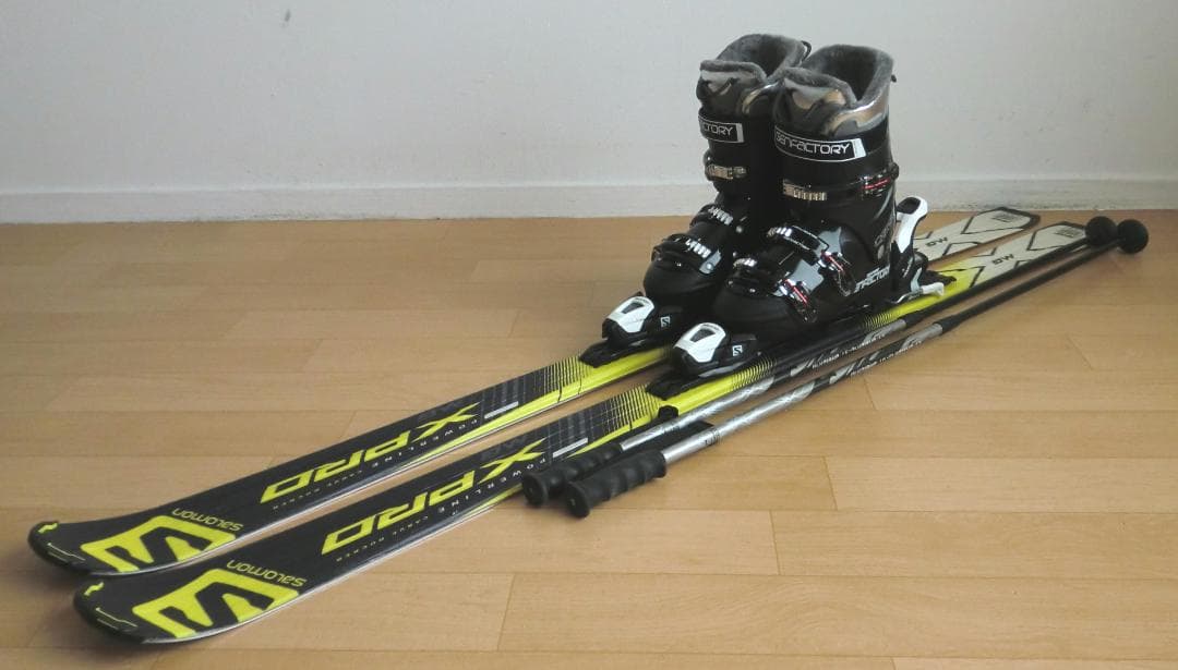 ■■送料無料■サロモン■メンズスキーセット■板165靴27-27.5■メンテ付■