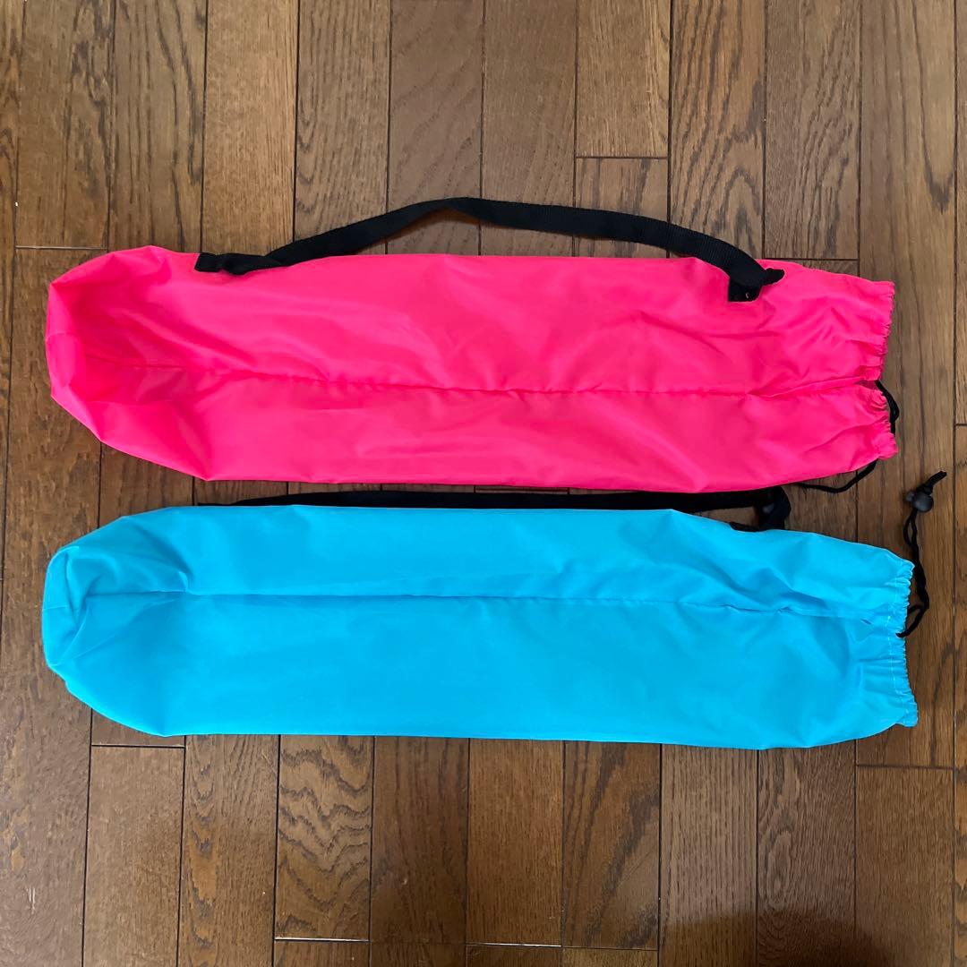 【ハローキティ】アウトドアチェア② ブルー&ピンク2脚セット 折り畳み イス椅子